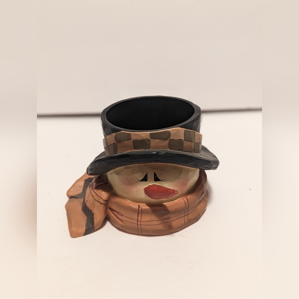 Crazy Mountain Snowman Votive Holder